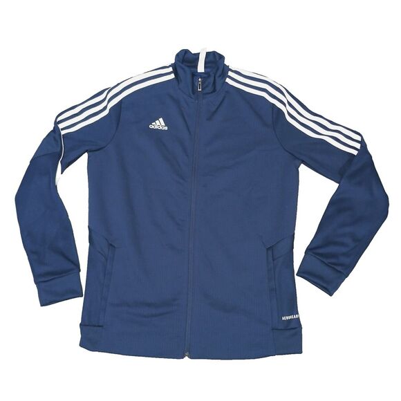 Womens Adidas Tiro 19 Track Training Jacket- Size M Navy Blue Full Zip Up NEW‎ - Picture 1 of 13
